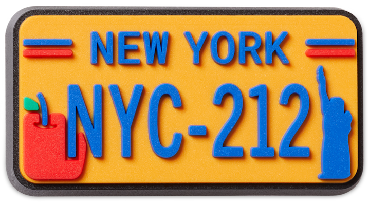 New York License Plate