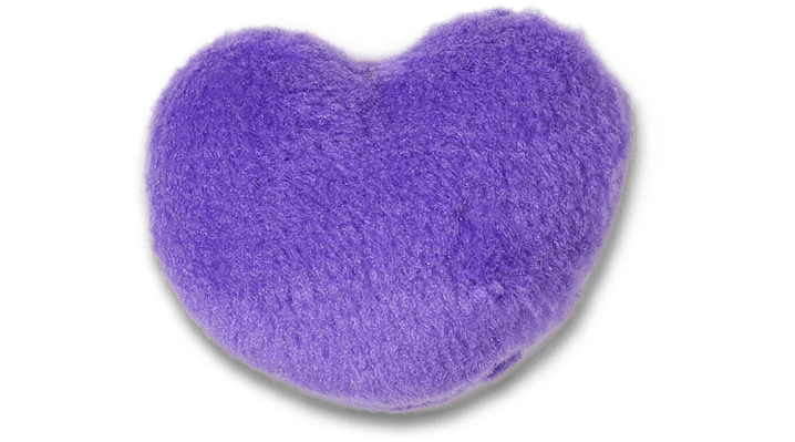 

Purple Fuzzy Heart