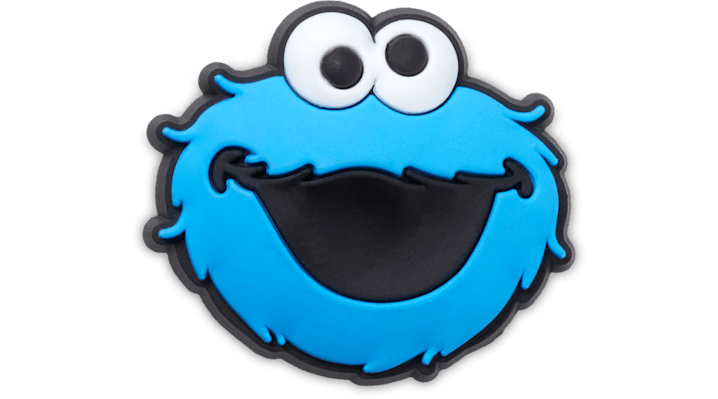 Jibbitz Sesame Street Cookie Monster In Blue