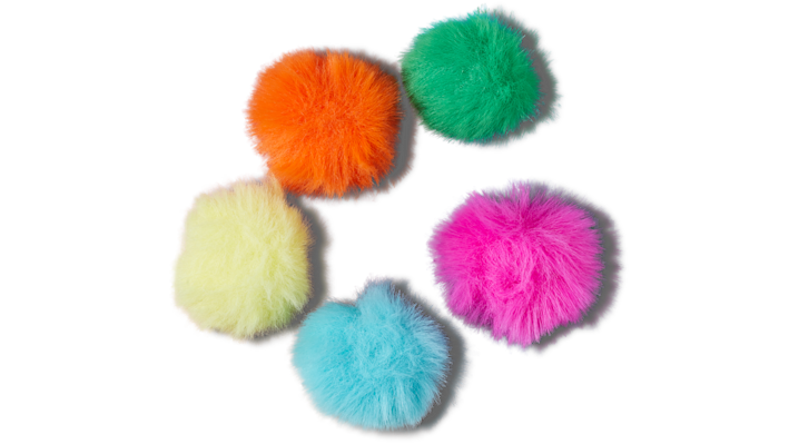 

80s Neon Puff Ball 5 Pack