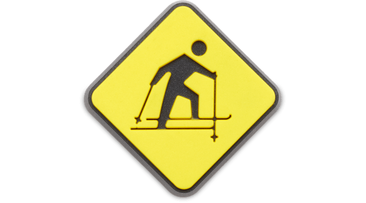 

Ski Slope Warning Sign