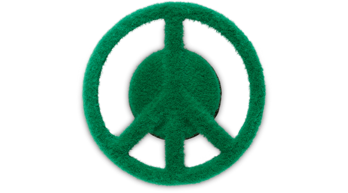 

Grass Textured Peace Sign