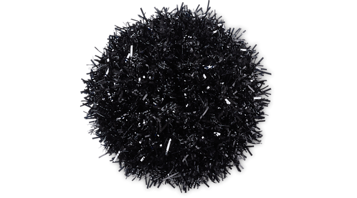 

Black Metallic Puff Ball