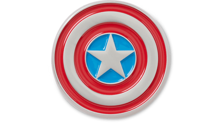 Shop Jibbitz Captain America Shield