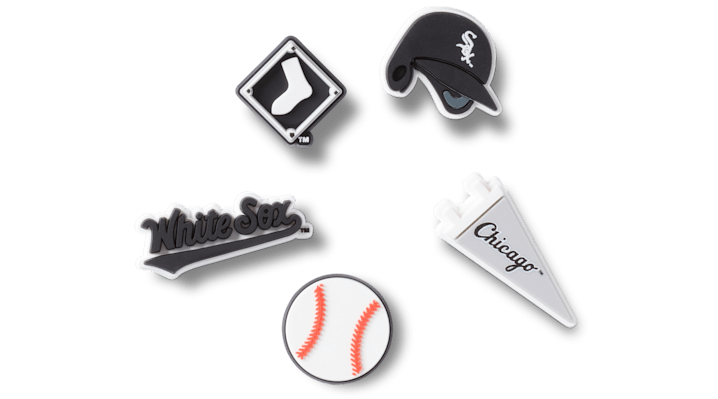 Jibbitz Mlb Chicago White Sox 5 Pack In Multi