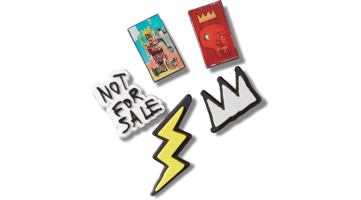 Shop Jibbitz Jean-michel Basquiat 5 Pack