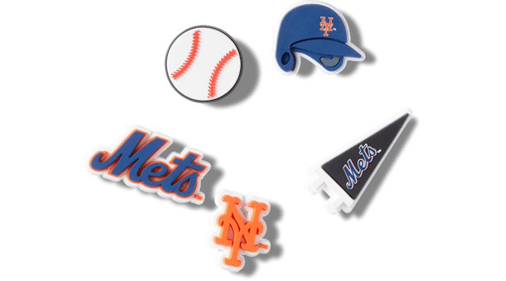 Jibbitz Mlb New York Mets 5 Pack In Blue