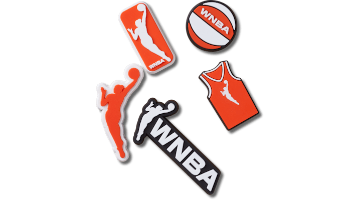 Jibbitz Wnba 5 Pack In Orange