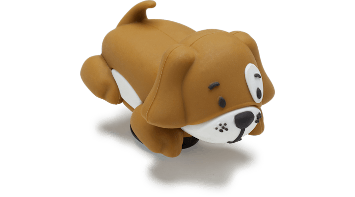 Jibbitz 3d Dog With Paws In Brown