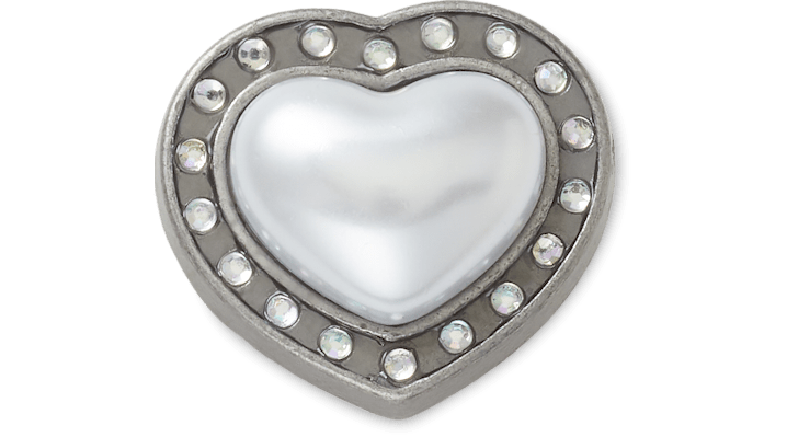 

Silver Pearl Heart Gem