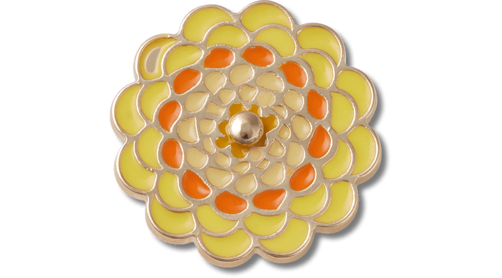 Jibbitz Yellow Spinner Flower