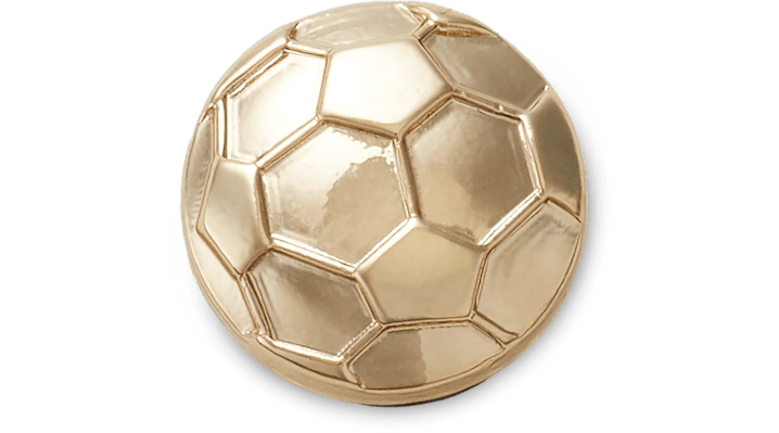 Jibbitz Tiny Gold Soccerball