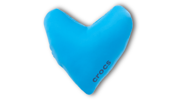 Jibbitz Blue Puff Heart