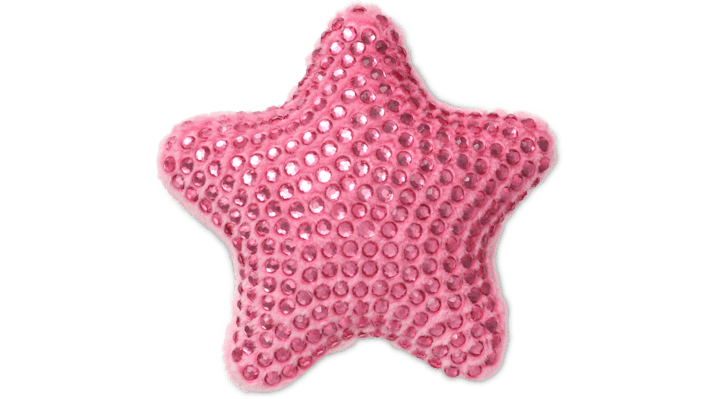 

Plush Studded Pink Star