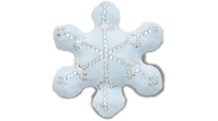 

Plush Studded Snowflake