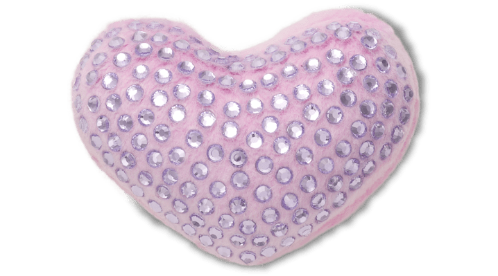 

Plush Purple Gem Heart