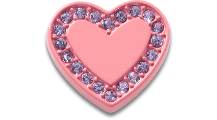 

Pink Enamel Heart Gem