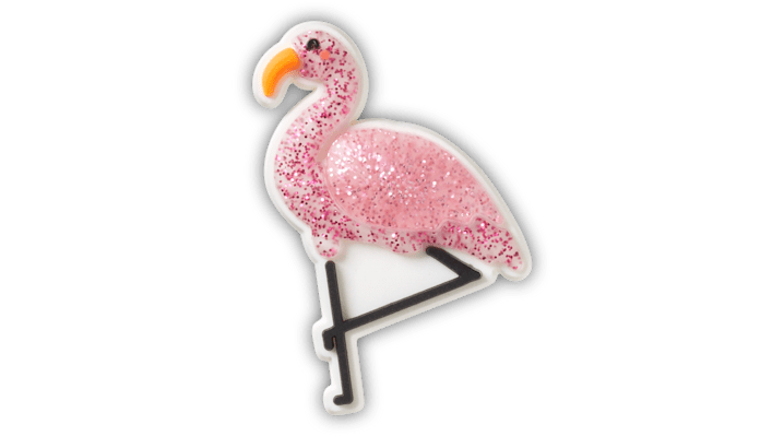 Jibbitz Sparkly Flamingo