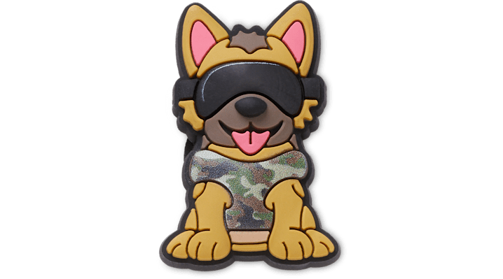 Jibbitz Military German Shepard Pup