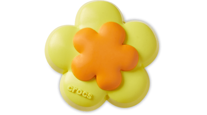 JIBBITZ YELLOW DOUBLE FLOWER