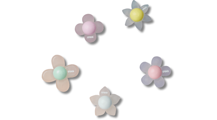 Jibbitz Iridescent Flowers 5 Pack