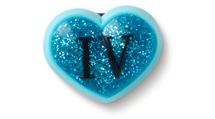 

Glitter Blue Heart