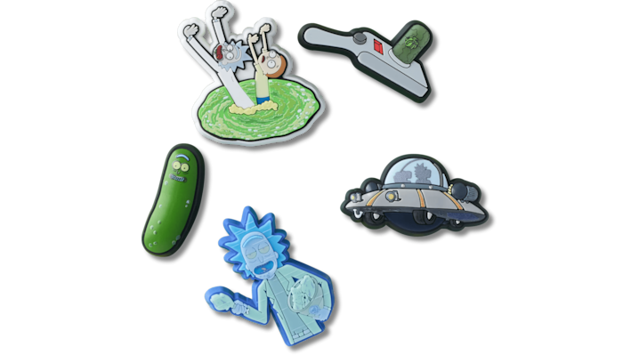 Jibbitz Rick And Morty 5 Pack In Multi