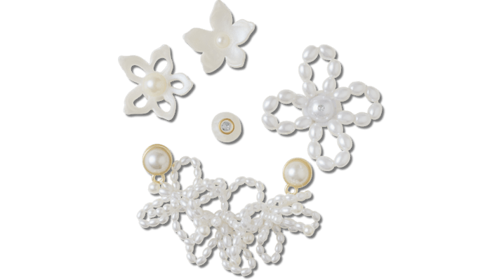 

White Pearl Beaded 5 Pack