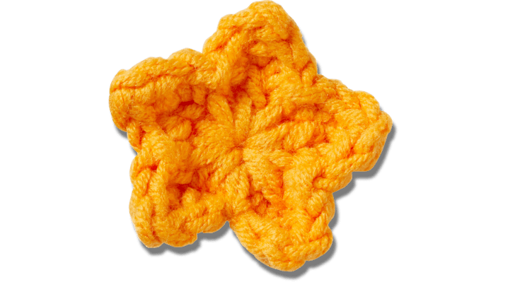 

Crafted Crochet Orange Star