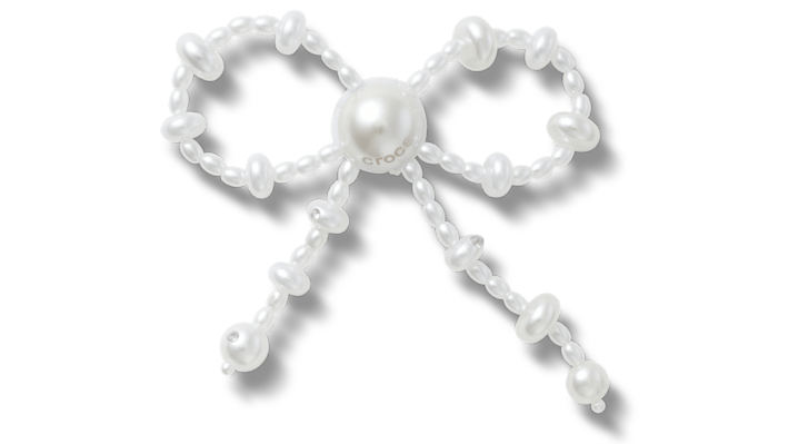 

White Large Pearl Beaded Bow