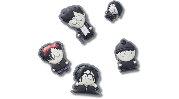 Jibbitz South Park Goth Kids 5 Pack In Multi