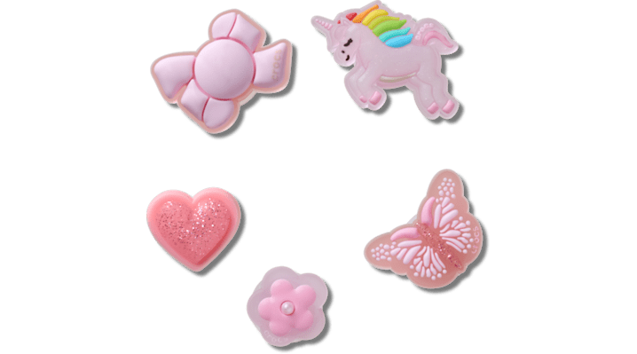 Jibbitz Tiny Girl Favorites 5 Pack In Pink