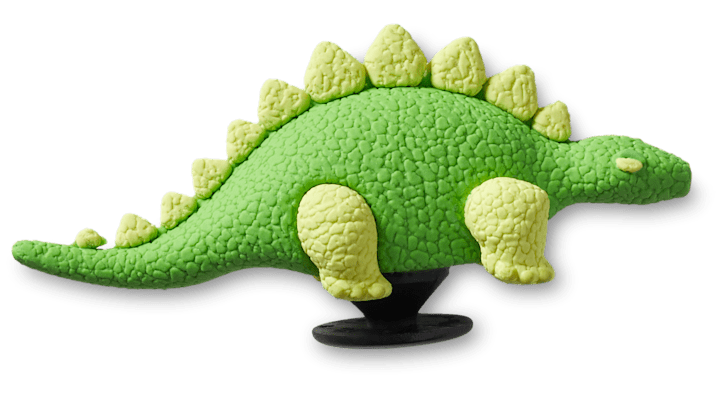 

3D Green Dino with Scales