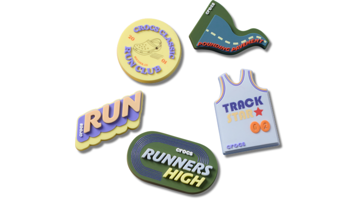 Crocs Jibbitzâ¢ Crocs Run Club 5 Pack