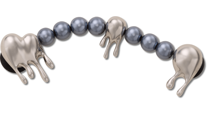 

Pearl Melted Silver Chain