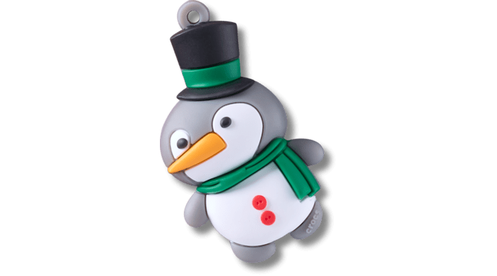 Jibbitz Holiday Penguin Ornament In Silver