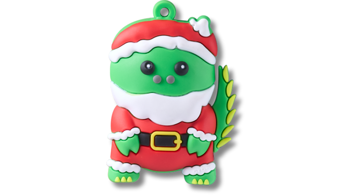 Jibbitz Holiday Dino Ornament