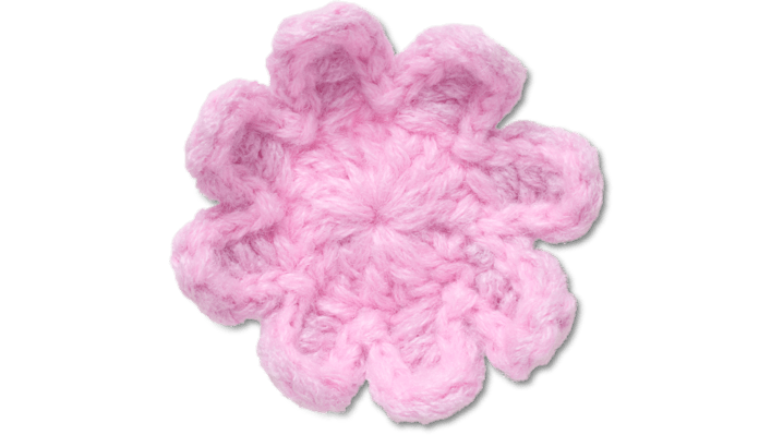 

Crochet Light Pink Flower