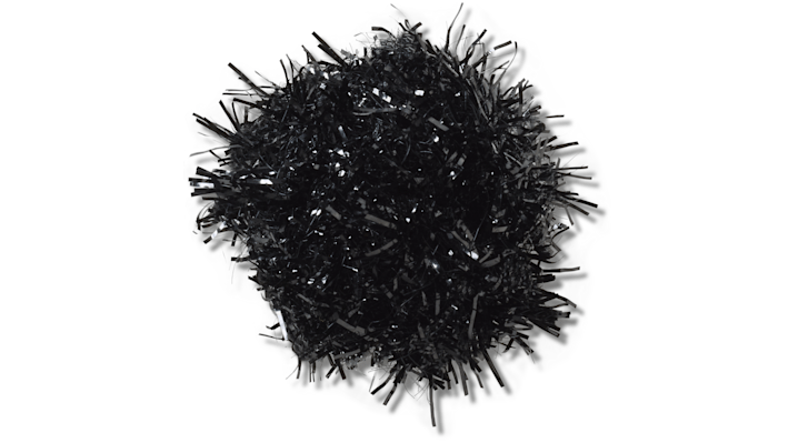 Jibbitz Black Tinsel Pom