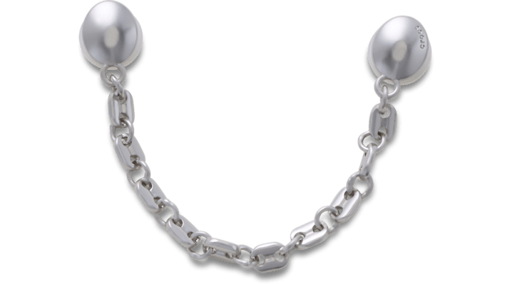 Jibbitz Silver Anchor Chain In Silver