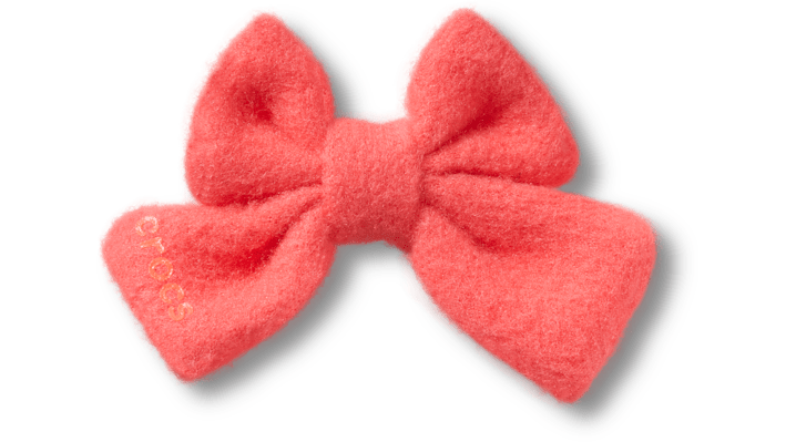 Jibbitz Coral Knit Bow