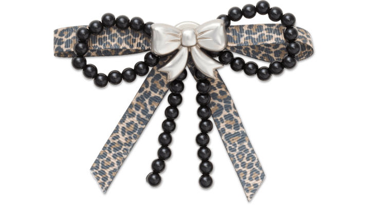 

Silver and Black Mix Bow