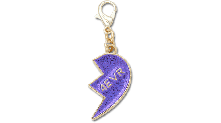 

Purple Glitter BFF Charm Right