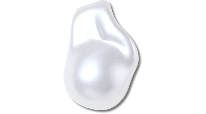 

White Pear Baroque Pearl