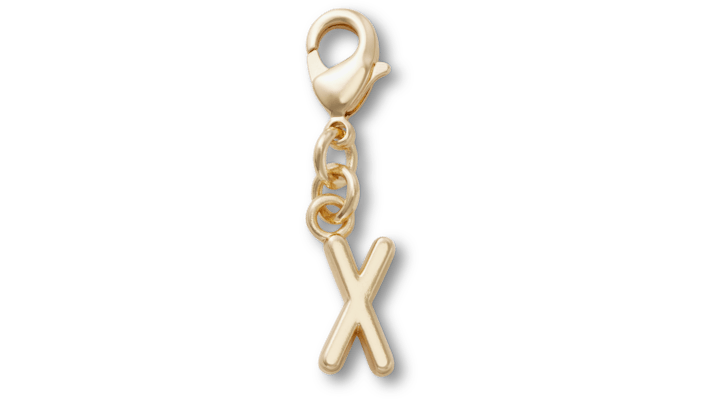 

Gold Letter X Charm