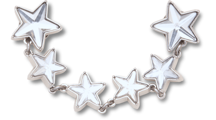 Jibbitz Silver Star Chain | Arden Fair