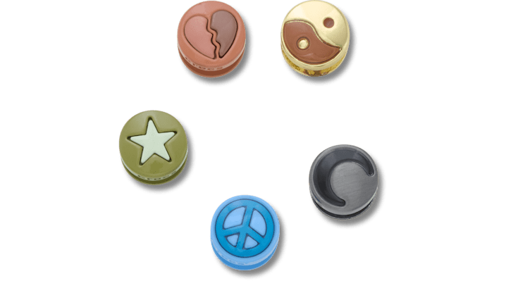 Jibbitz Metallic Icons 5 Pack