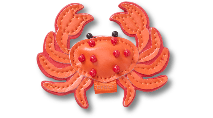 Jibbitz Faux Leather Crab