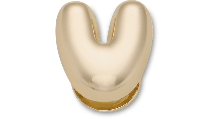 

Gold Bubble Letter V