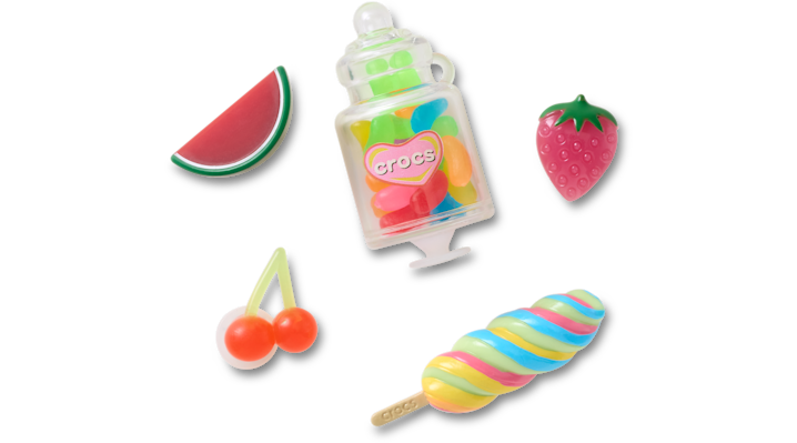 Crocs Sugar and Everything Nice Jibbitz Charms 5-Pack
